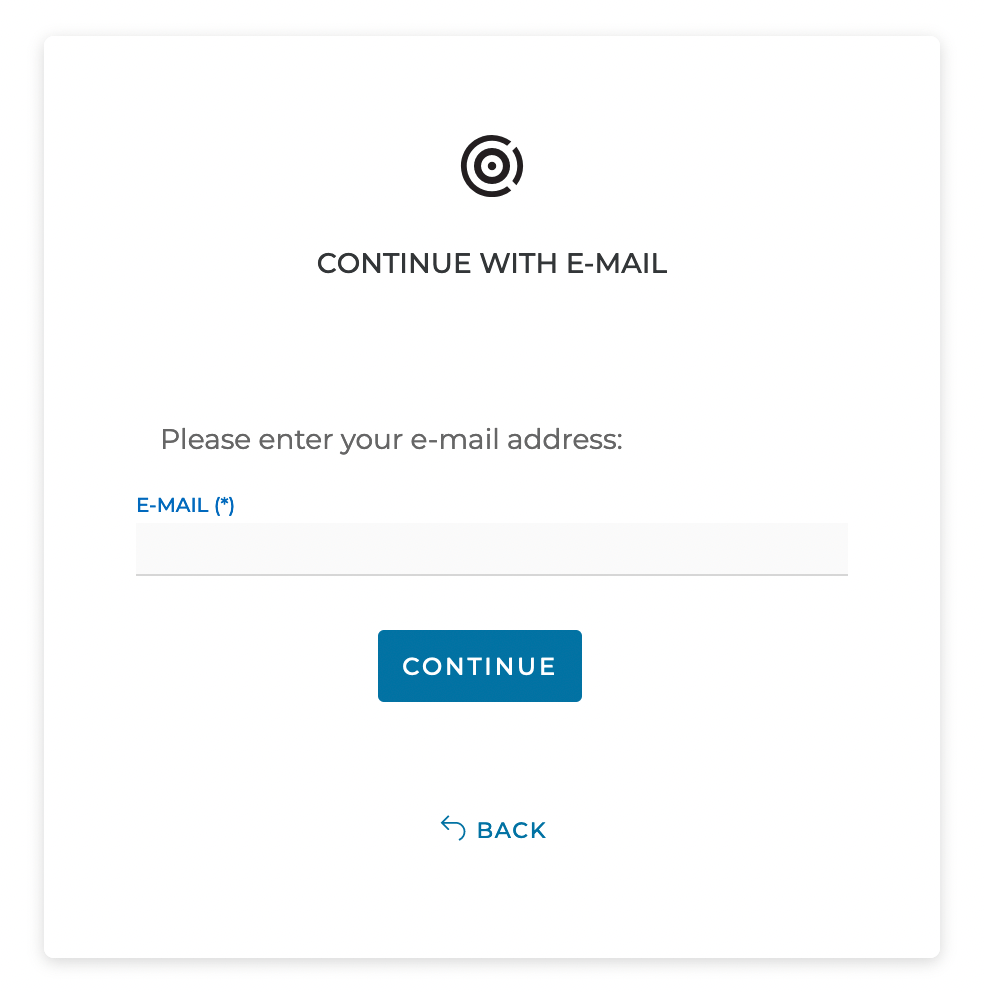 Enter your e-mail address