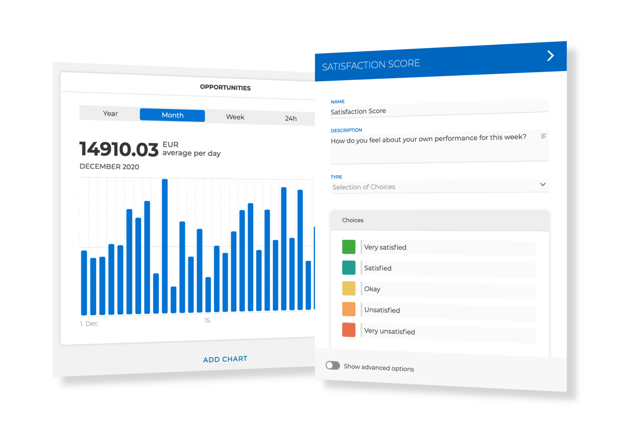 Capture valuable insights with each activity your clients record.